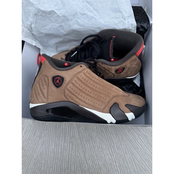 Air Jordan 14 Retro SE Size 9 DO9406 200 Archaeo Brown/Multi-color main image 9